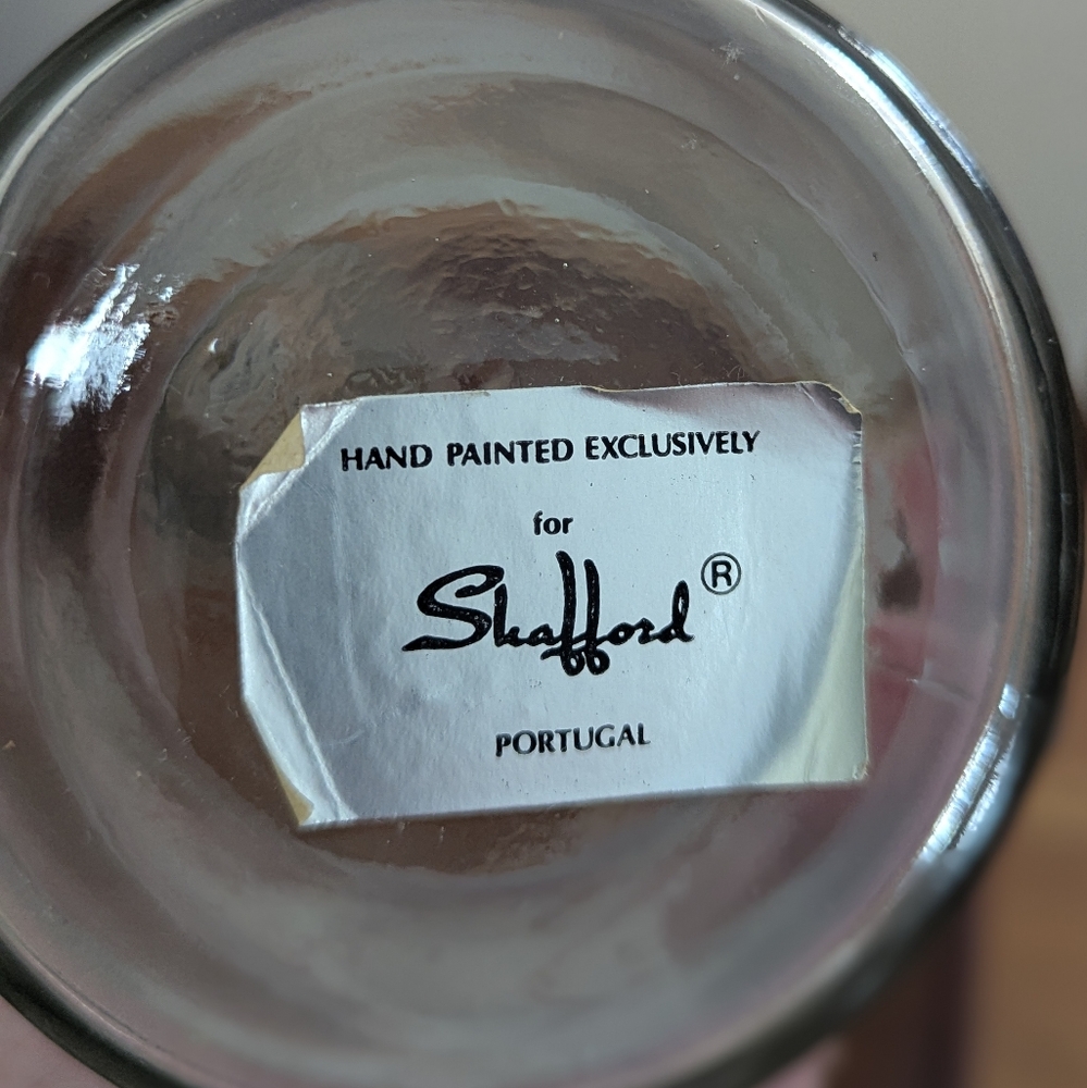 Vintage Shafford Etched Glass Apothecary Jar Portugal - Picture 3 of 5